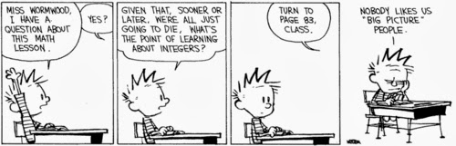 calvin and hobbes maths